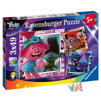 PUZZLE 3X49 PZ TROLLS 2:...