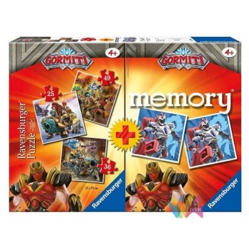 MEMORY + 3 PUZZLE GORMITI