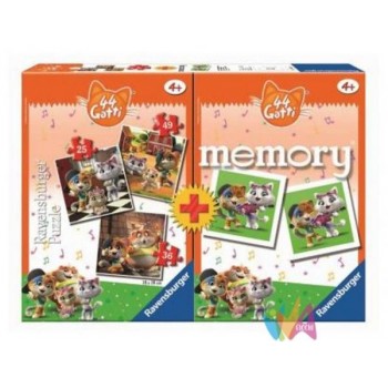 MEMORY + 3 PUZZLE 44 GATTI