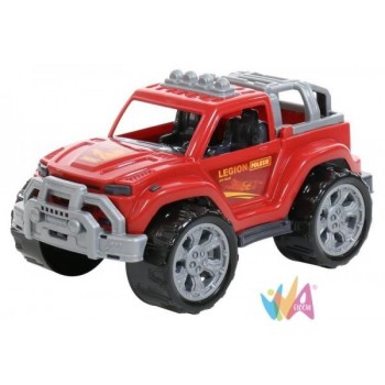 JEEP AUTO ROSSA IN PLASTICA