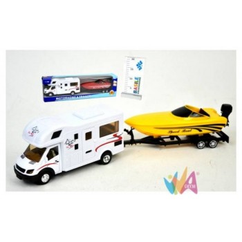 CAMPER CON MOTOSCAFO DIE CAST