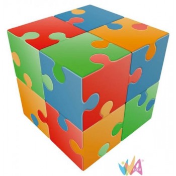 V-CUBE JIGSAW 2X2 PIATTO