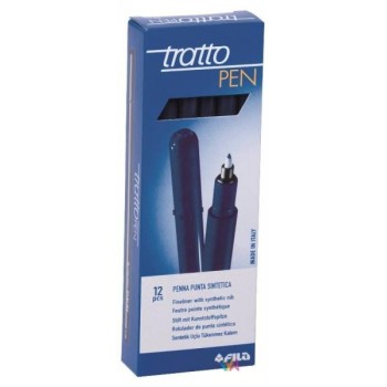 TRATTO PEN METAL LOOK BLU