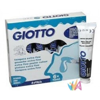 TUBO TEMPERA GIOTTO 12ML NERO