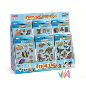 BLISTER STICKERS 3D ANIMALI...