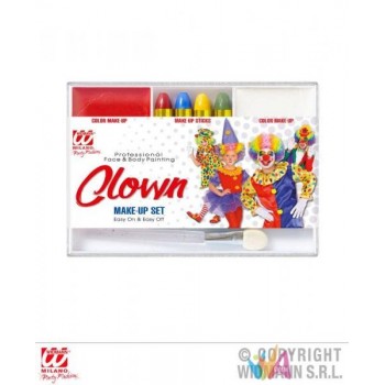 SET TRUCCO CLOWN (4 MATITE...