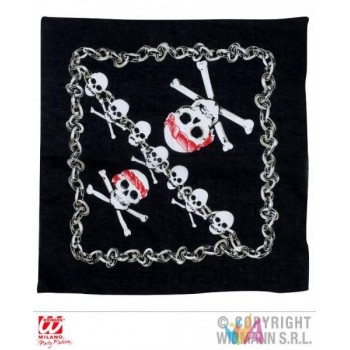 BANDANA TESCHI PIRATA 55X55...