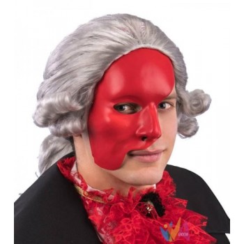 MASCHERA MEZZO VISO ROSSA...