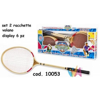 2 RACCHETTE BADMINTON LEGNO