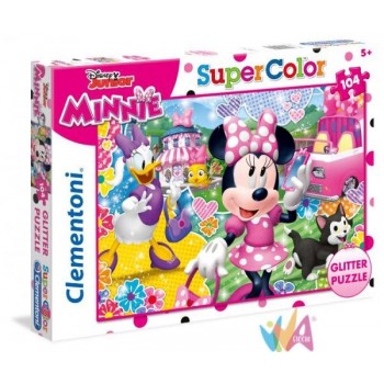 PUZZLE 104 GLITTER MINNIE...