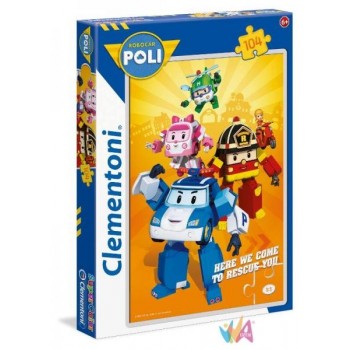 PUZZLE 104 ROBOCAR POLI