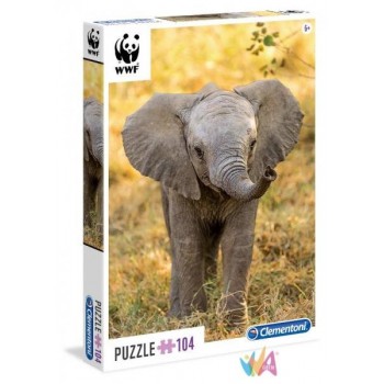 PUZZLE 104 WWF - ELEFANTE