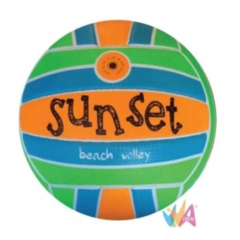 BEACH VOLLEY SUNSET IN...
