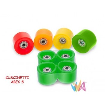 RUOTE FLUO P/SKATE ABS 51566