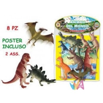 DINOSAURI RIGIDI 8 PZ CON...