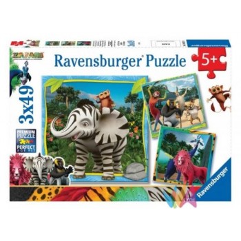 PUZZLE 3X49 PZ ZAFARI - 05055