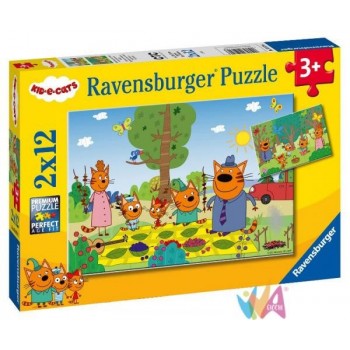 PUZZLE 2X12 PZ KID E CATS -...