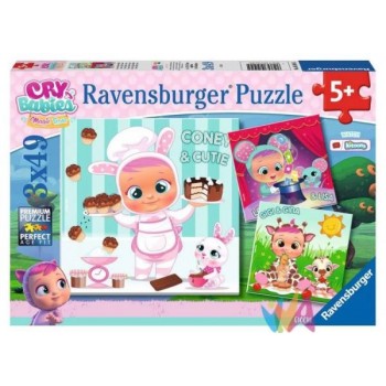 PUZZLE 3X49 PZ CRY BABIES -...