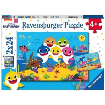 PUZZLE 2X24 PZ BABY SHARK -...