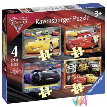 PUZZLE 4 IN A BOX CARS 3 -...
