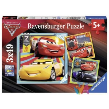 PUZZLE 3X49 PZ CARS 3 - 08015