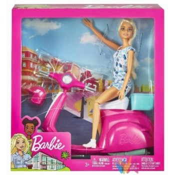 BARBIE CON SCOOTER E...