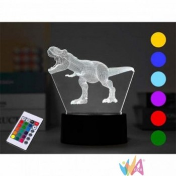 Lampada Led 3D T-Rex con...