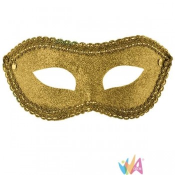 MASCHERA ORO IN PLASTICA...