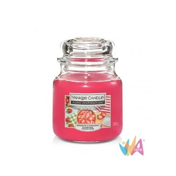 Yankee Candle Fragole zuccherate candela giara piccola 340gr (Cod. 1729187E)