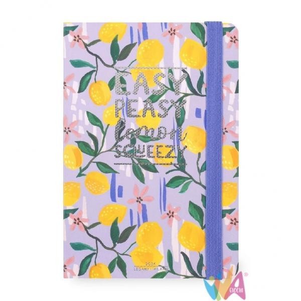 Legami Agenda 12 Mesi Settimanale - Medium - Con Notebook - 2024 Lemon