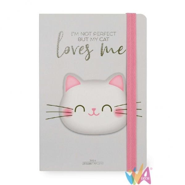 Agenda 12 Mesi Settimanale - Medium - Con Notebook - 2024 Kitty