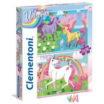 PUZZLE 2X20 UNICORNS - 24754