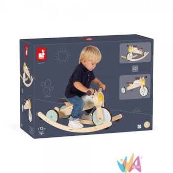 Janod - Triciclo 2 in 1 a...